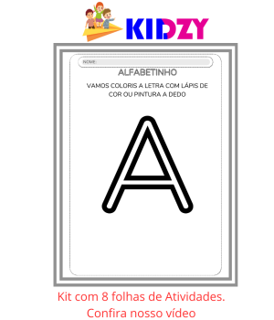 12 - Kidzy - Alfabeto - colorir