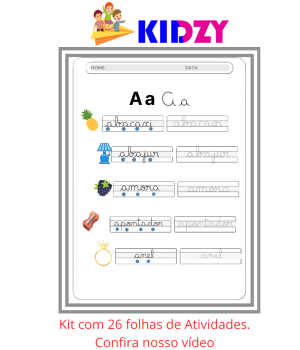 6 - Kidzy - Caderno de caligrafia